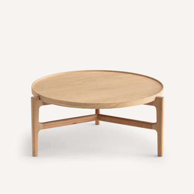 Alyasa Coffee Table in Oak Veneer Diameter 94cm - image 1