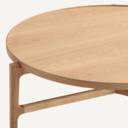 Alyasa Coffee Table in Oak Veneer Diameter 94cm - thumbnail 4