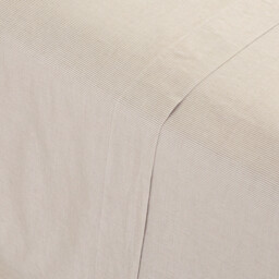 Sabbal Washed Cotton Percale 300 Thread Count Flat Sheet - thumbnail 4