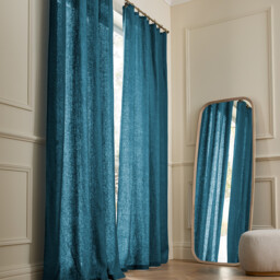 Private Washed Linen Curtain with Loops