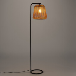 Yaku Metal & Hemp Floor Lamp - thumbnail 2