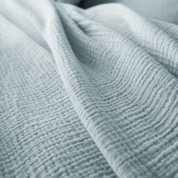 Kumla Plain Cotton Muslin Duvet Cover - thumbnail 4