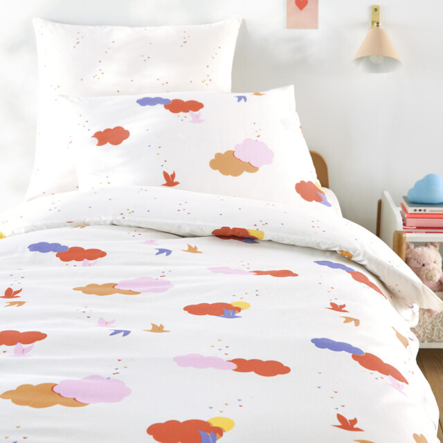 Noki Cloud Print Organic Cotton Child's Duvet Cover - image 1