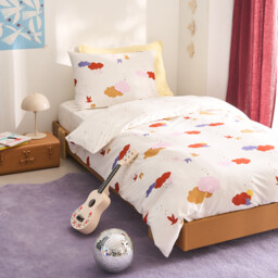 Noki Cloud Print Organic Cotton Child's Duvet Cover - thumbnail 3