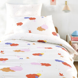 Noki Cloud Print Organic Cotton Child's Duvet Cover - thumbnail 1