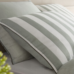 Bleuenna Striped Organic Cotton & Lyocell Duvet Cover - thumbnail 3
