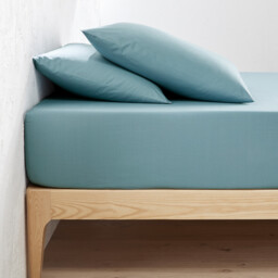 Scenario Plain Organic Cotton Percale Fitted Sheet
