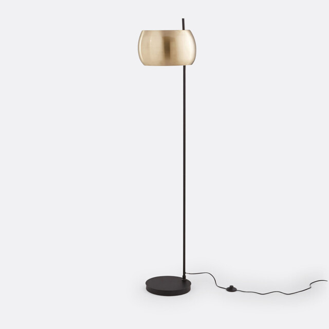 Elori Black & Brass Floor Lamp - image 1