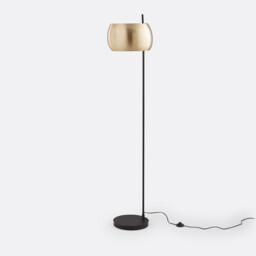 Elori Black & Brass Floor Lamp - thumbnail 1