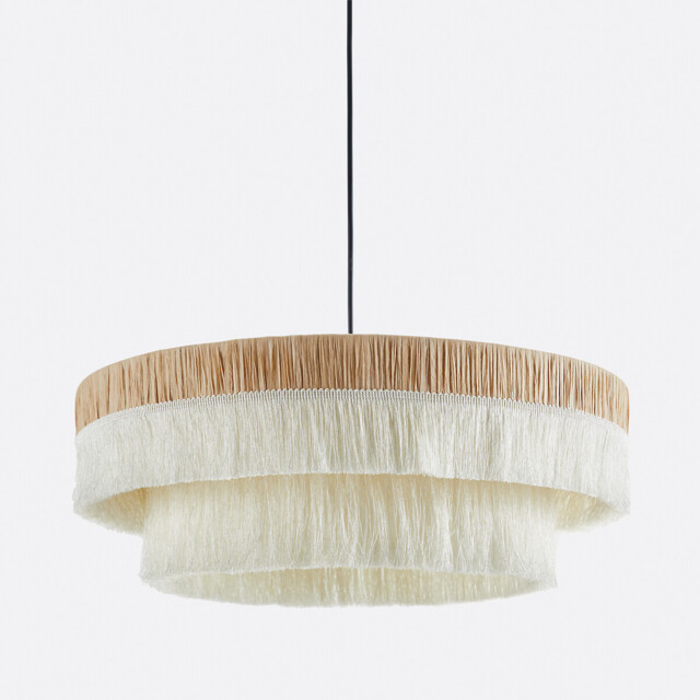 Kavi Fringed Hanging Lamp in Raffia Ø50cm - image 1