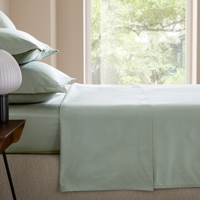 Galor Cotton Satin 400 Thread Count Flat Sheet - image 1