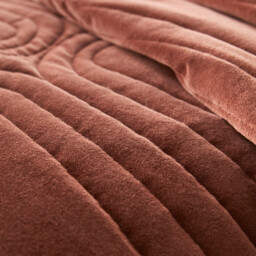 Honorine Cotton Velvet Quilted Bedspread - thumbnail 3