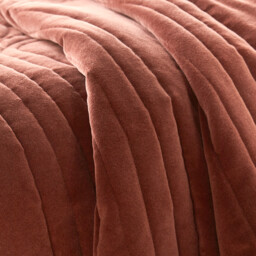 Honorine Cotton Velvet Quilted Bedspread - thumbnail 2