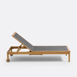 Limbo Adjustable Acacia Garden Sun Lounger - thumbnail 4