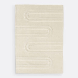 Ary Graphic Textured 100% Wool Rug - thumbnail 3