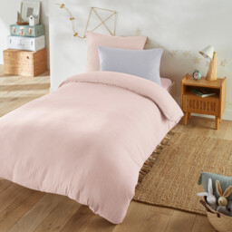 Kumla Children's Plain Cotton Muslin Fitted Sheet - thumbnail 2