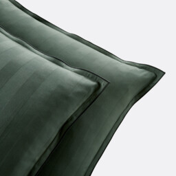 Victor Striped Washed Cotton Satin 300 Thread Count Pillowcase - thumbnail 2