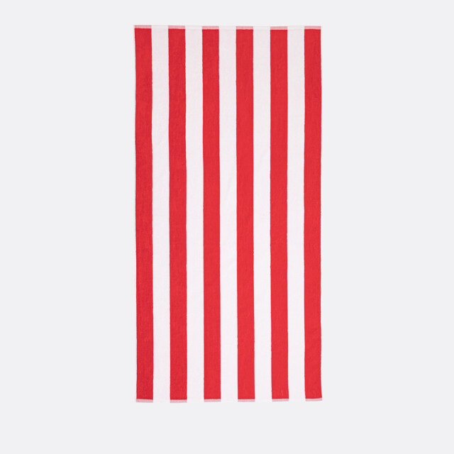 Hendaye Striped Velour Beach Towel - image 1