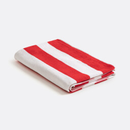 Hendaye Striped Velour Beach Towel - thumbnail 4