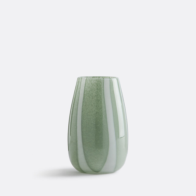 Malco Glass Vase with Stripes - image 1