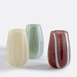 Malco Glass Vase with Stripes - thumbnail 4
