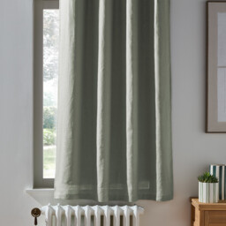 Onega Blackout Radiator Curtain in Washed Linen