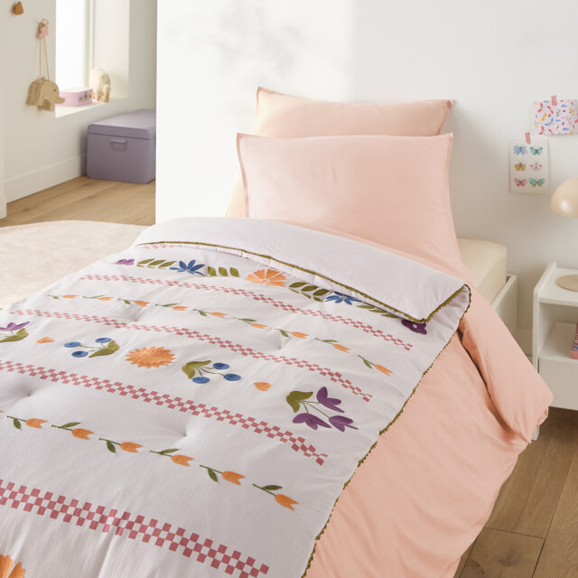 Papilio Quilted Children's Bedspread in Floral Print - image 1