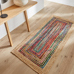 Jaco Colourful Jute & Recycled Cotton Runner - thumbnail 1