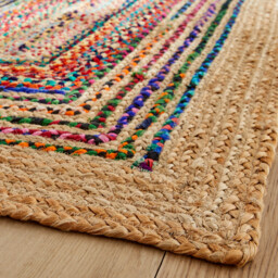 Jaco Colourful Jute & Recycled Cotton Runner - thumbnail 3