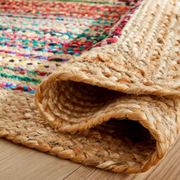 Jaco Colourful Jute & Recycled Cotton Runner - thumbnail 4