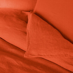 Linot Plain 100% Washed Linen Duvet Cover - thumbnail 2
