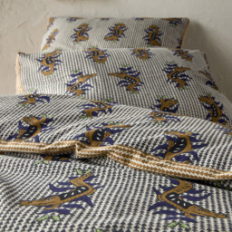 Zakari 50% Recycled Cotton Duvet Cover With Contrast Edging - thumbnail 2