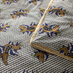 Zakari 50% Recycled Cotton Duvet Cover With Contrast Edging - thumbnail 4