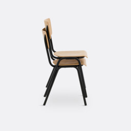 Set of 2 Hiba Stackable School Chairs - thumbnail 4