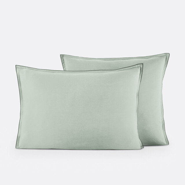Victor Plain Washed Cotton Satin 300 Thread Count Pillowcase - image 1