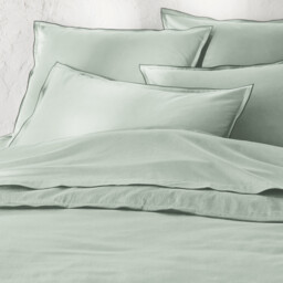 Victor Plain Washed Cotton Satin 300 Thread Count Pillowcase - thumbnail 4