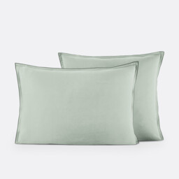 Victor Plain Washed Cotton Satin 300 Thread Count Pillowcase - thumbnail 1