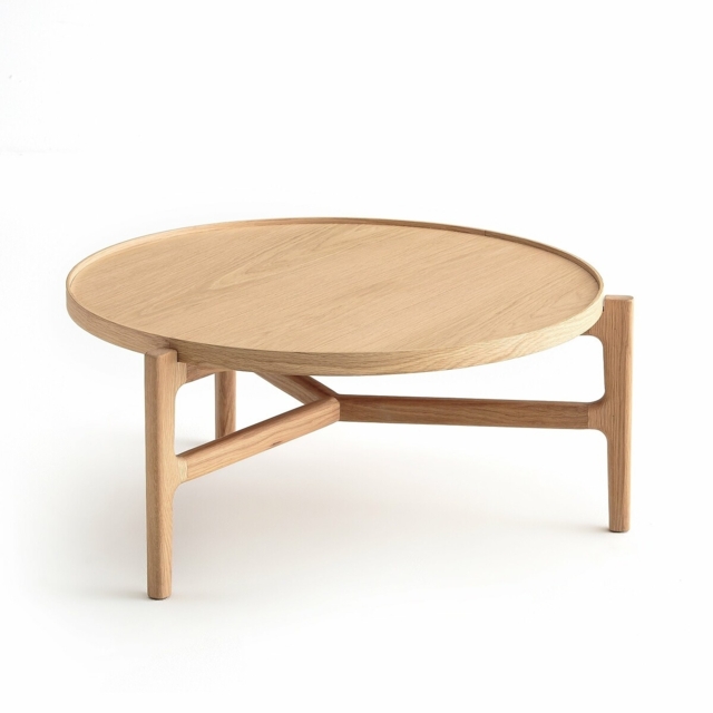 Alyasa 74cm Diameter Oak Coffee Table - image 1