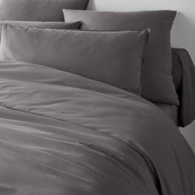 Scenario Plain Organic Cotton Percale Duvet Cover - image 1