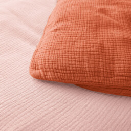 Kumla Children's Plain Cotton Muslin Duvet Cover - thumbnail 4