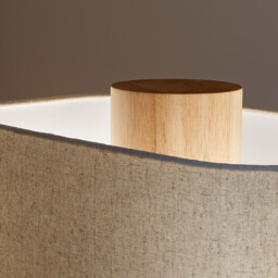 Floor Lamp in Oak and Linen Dryade - thumbnail 4