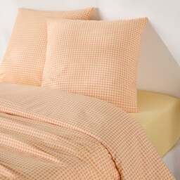 Lesia Checked 30% Recycled Cotton Duvet Cover Set with Square Pillowcase - thumbnail 2