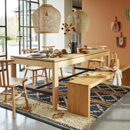Vova Solid Oak Bench, Length 200cm - thumbnail 3