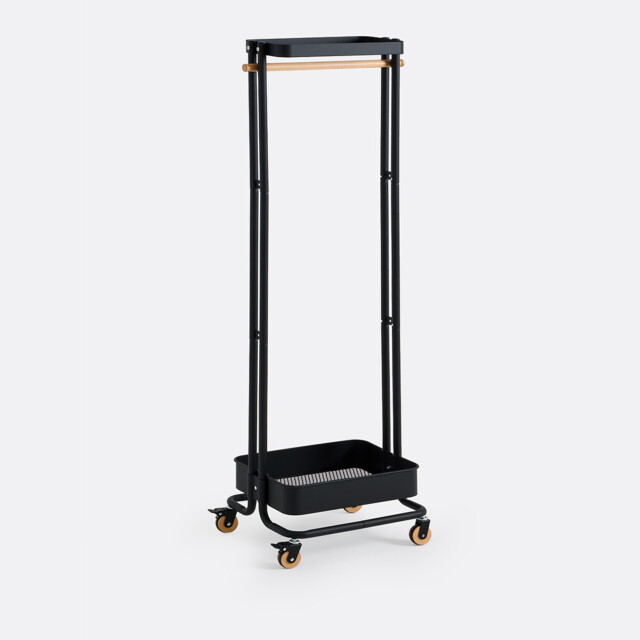 Tania Metal & Rubberwood Rolling Rack - image 1