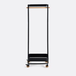 Tania Metal & Rubberwood Rolling Rack - thumbnail 2