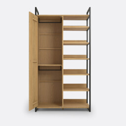 Hiba Modular Wardrobe with 1 Door & 6 Shelves - thumbnail 4