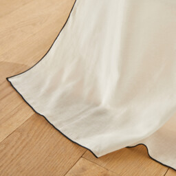 Halka 100% Organic Washed Cotton Voile Sheer Curtain Panel - thumbnail 4