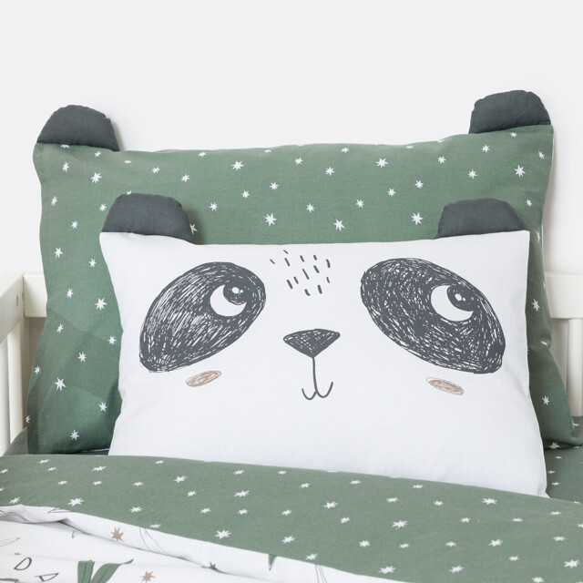 Panda Mania Baby Pillowcase in Cotton - image 1