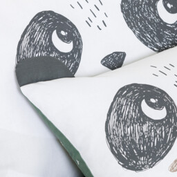 Panda Mania Baby Pillowcase in Cotton - thumbnail 3