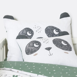 Panda Mania Baby Pillowcase in Cotton - thumbnail 4